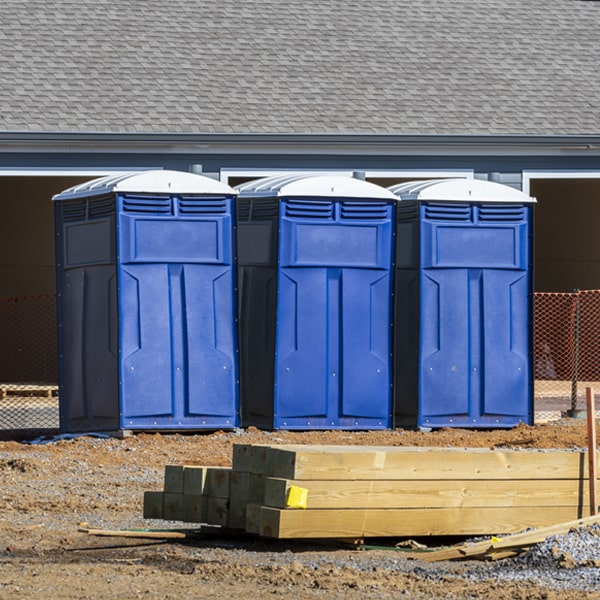 what is the expected delivery and pickup timeframe for the portable toilets in Leachville